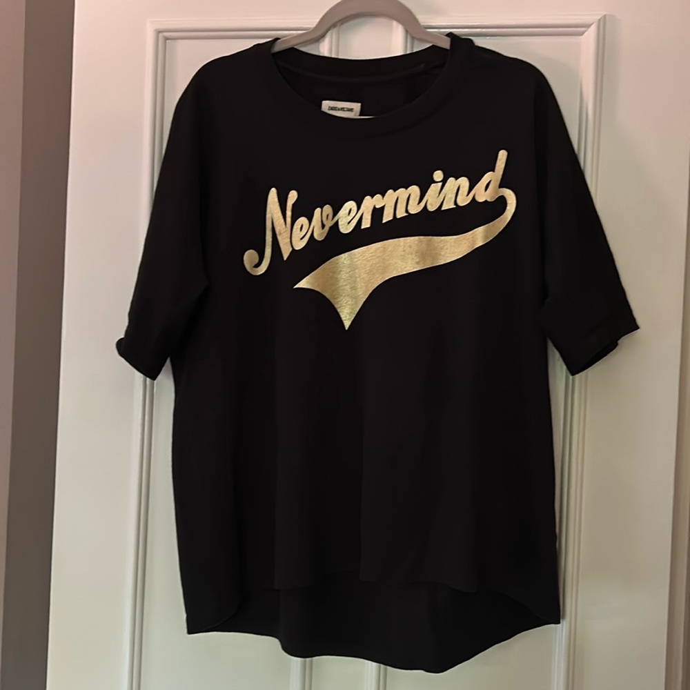 Zadig & Voltaire Black Boxy Relaxed Tee